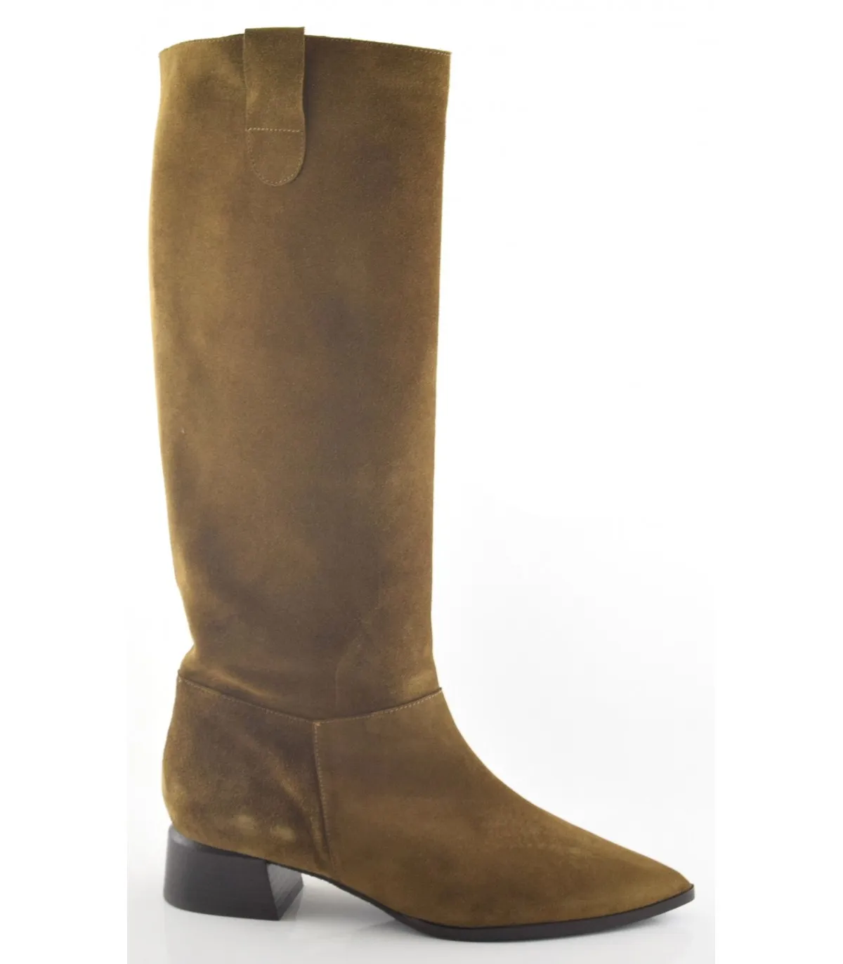 Botas de caña alta en serraje