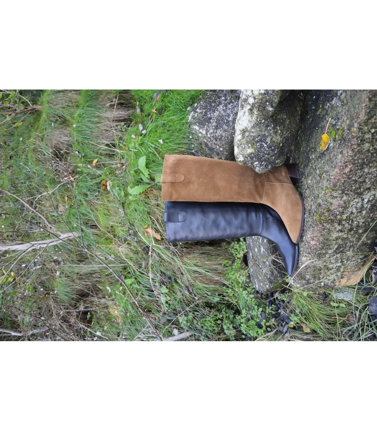 Botas de caña alta en serraje