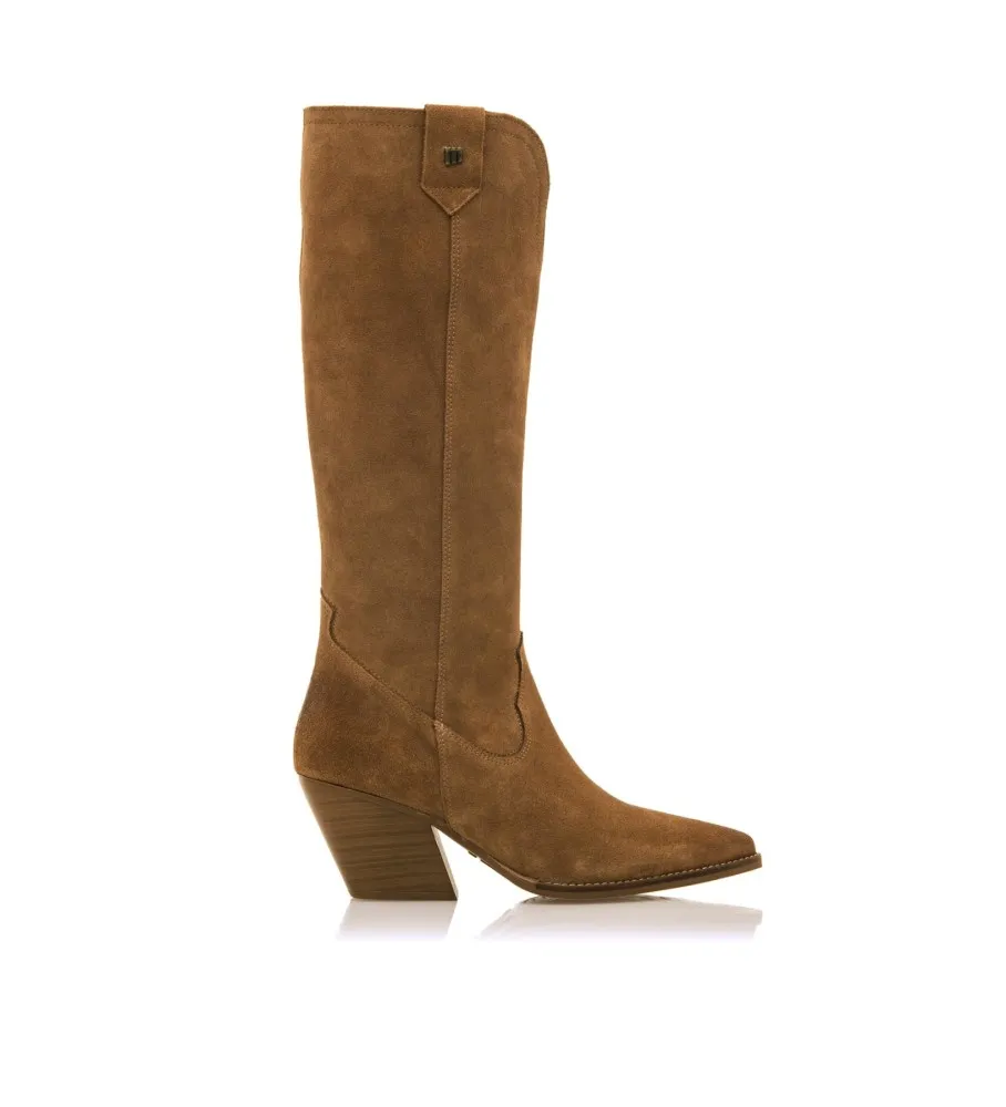 BOTAS DE PIEL MISSOURI MARRóN ALTURA TACóN 5CM