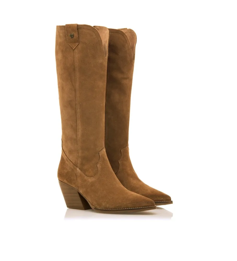 BOTAS DE PIEL MISSOURI MARRóN ALTURA TACóN 5CM