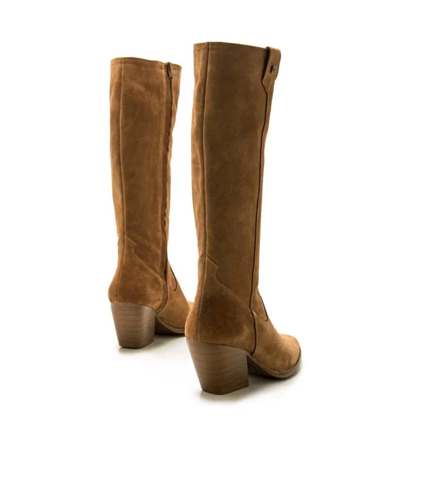 BOTAS DE PIEL MISSOURI MARRóN ALTURA TACóN 5CM
