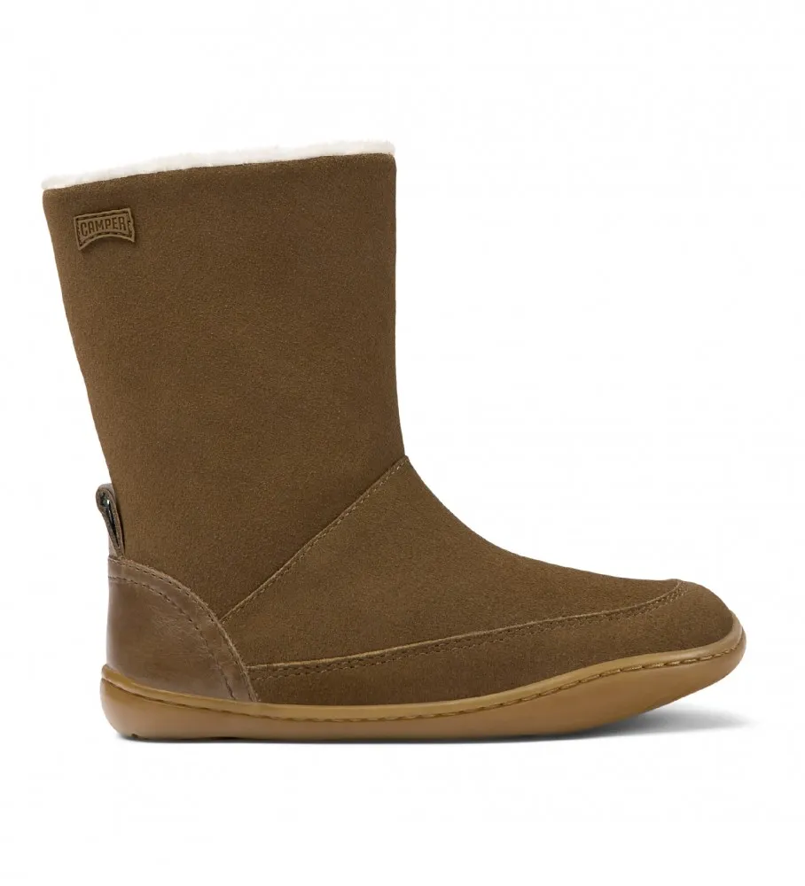 Botas de Piel Peu Cami marrón