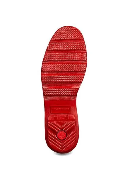 botas hunter original tall gloss rojo