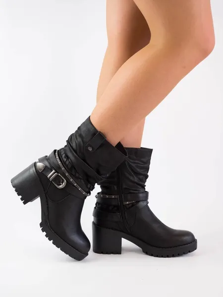 botas mtng glass negras para mujer