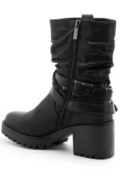botas mtng glass negras para mujer