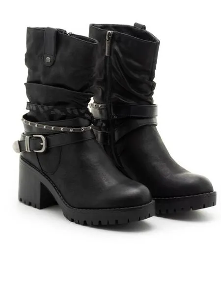 botas mtng glass negras para mujer
