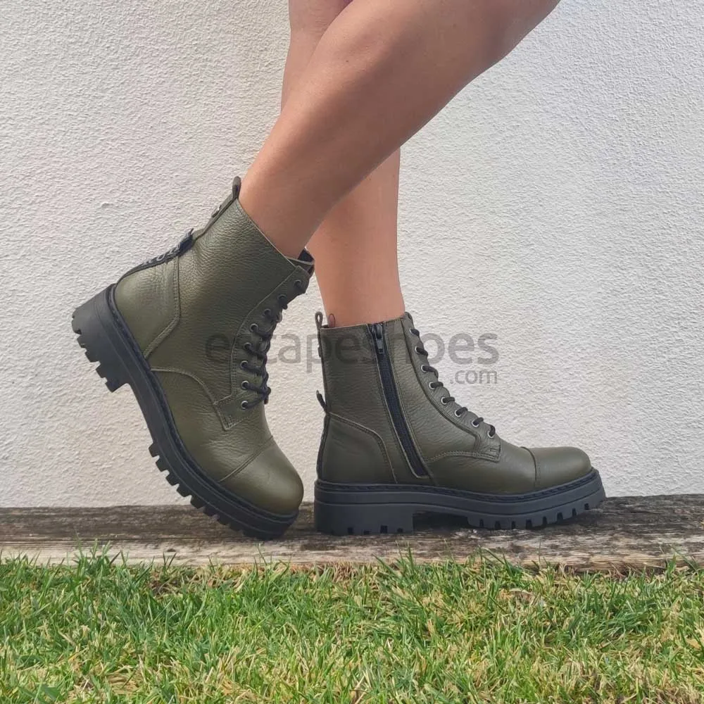 Botas RUIKA Pele Kaki 88/21007