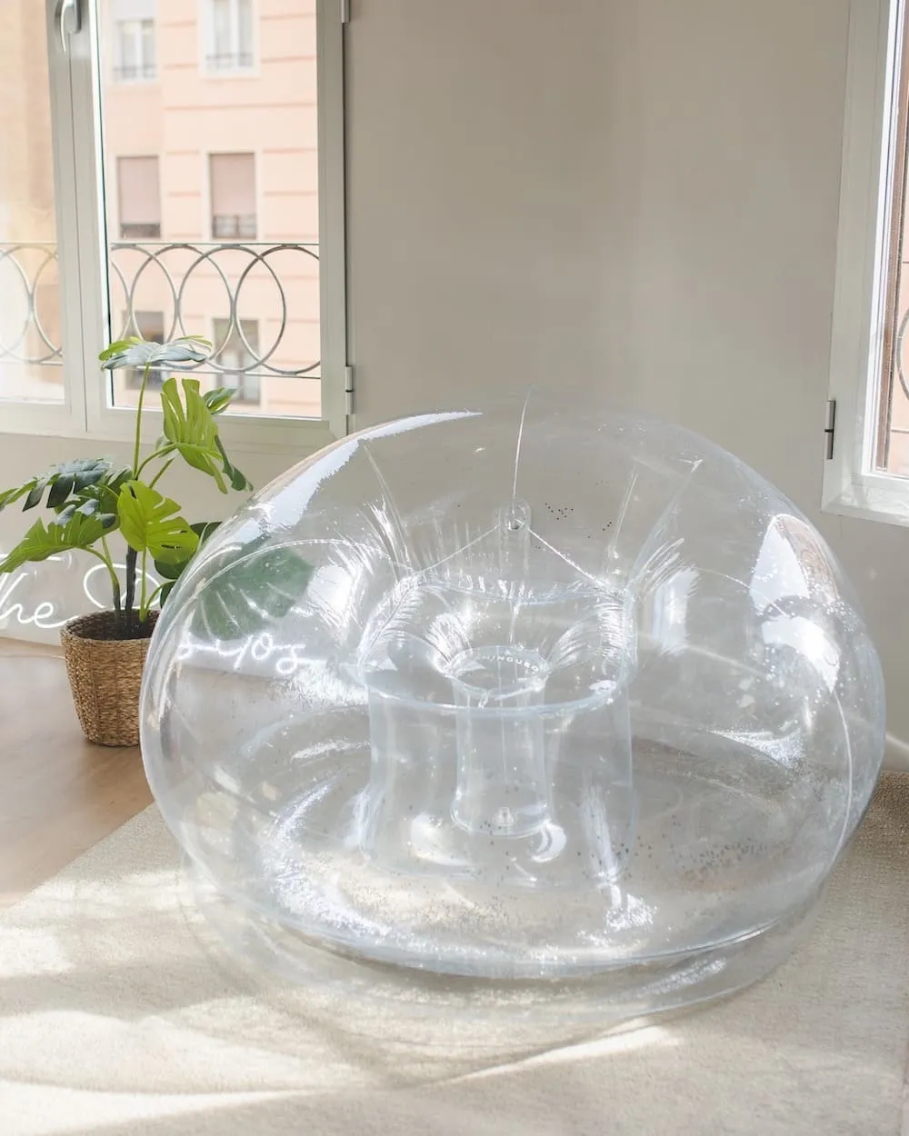 BRILLI PLATA  PUFF HINCHABLE PURPURINA