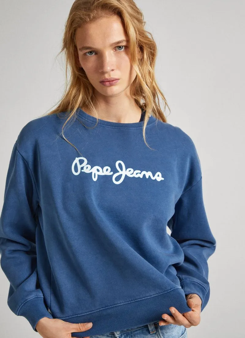Buzo Mujer Pepe Jean Lana  Color Azul