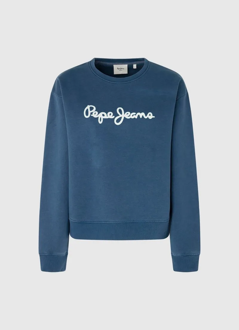 Buzo Mujer Pepe Jean Lana  Color Azul