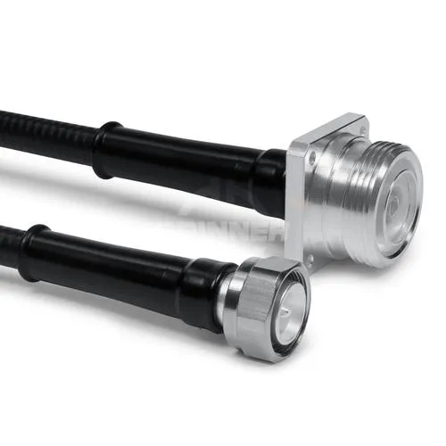 CABLE COAXIAL CONFECCIONADO DE MEDIDA SF 3/8"50PE 716 4 AGIJEROS HEMBRA PARA LA CARCASA 4.310 MACHO PARA ATORNILLAR