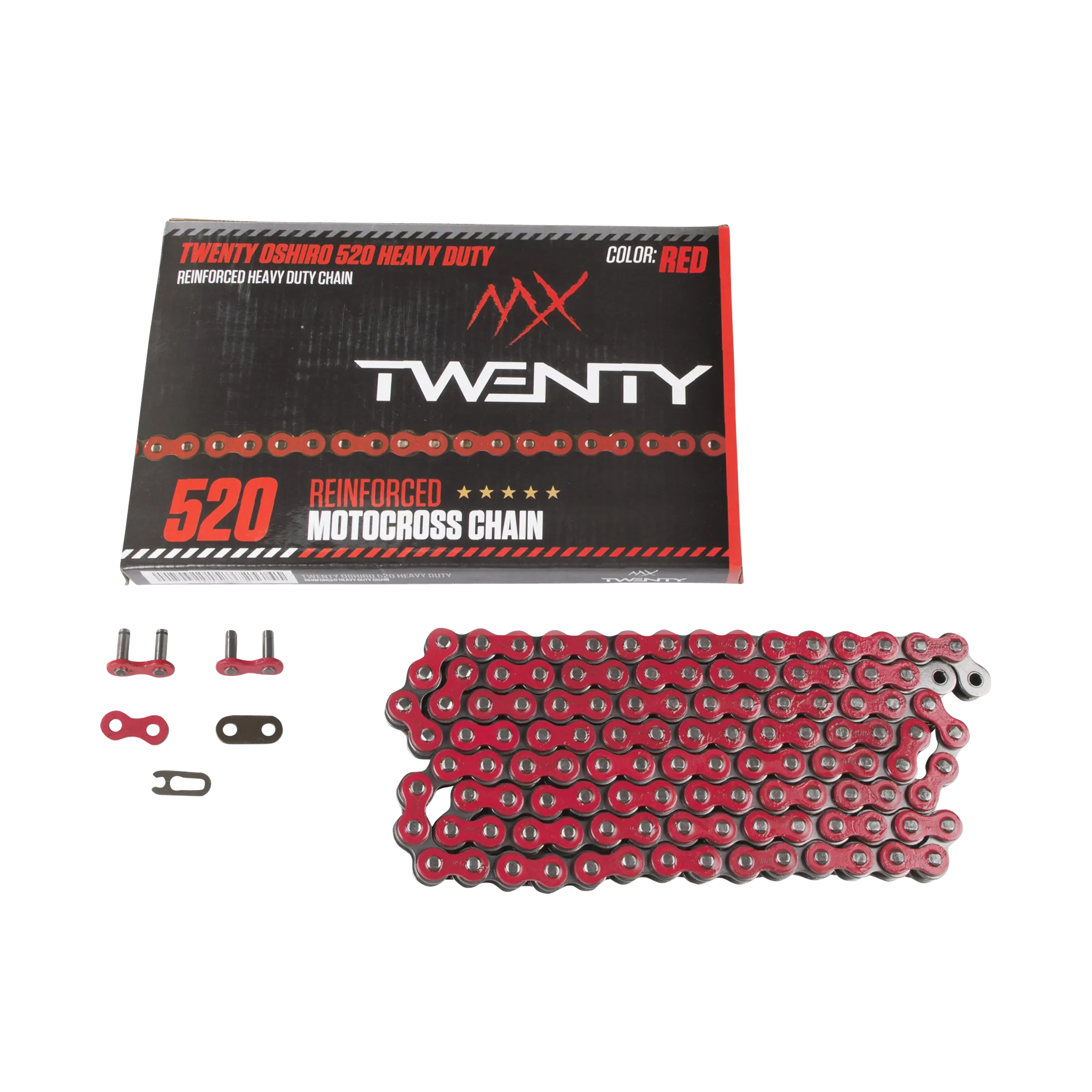 Cadena Twenty Oshiro 520 HD Roja: Buscar por Moto