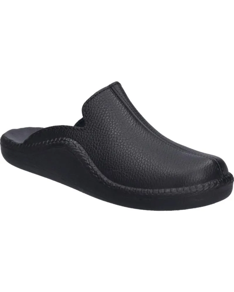 CALZADO DE CASA JOSEP SEIBEL  DE HOMBRE MONACO202 G PIEL NEGRA  NEGRO