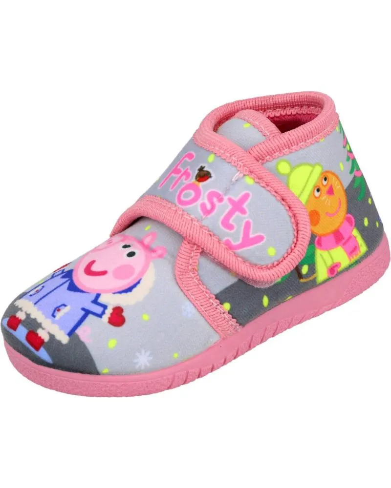 Calzado de casa L&R SHOES  de Niña ALCALDE 17021 ZAPATILLAS DE CASA PARA NINA  GRIS