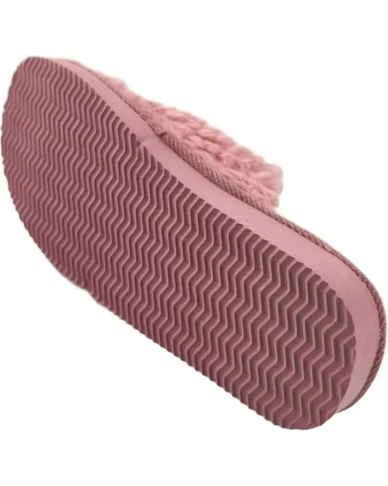 Calzado de casa TIMBOS  de Mujer ZAPATOS 127360 COLOR MATERIAL PELO ZAPATILLAS CASA MUJE  ROJO