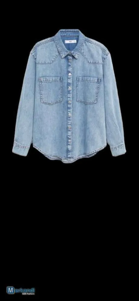 Camisa de mezclilla para mujer