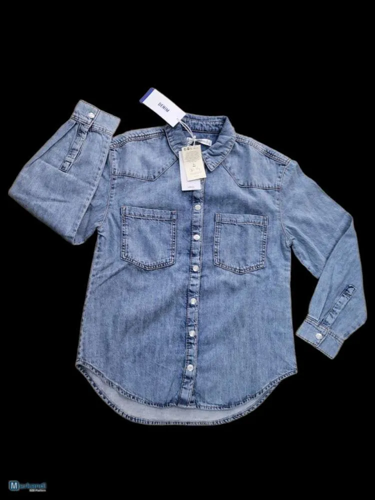 Camisa de mezclilla para mujer