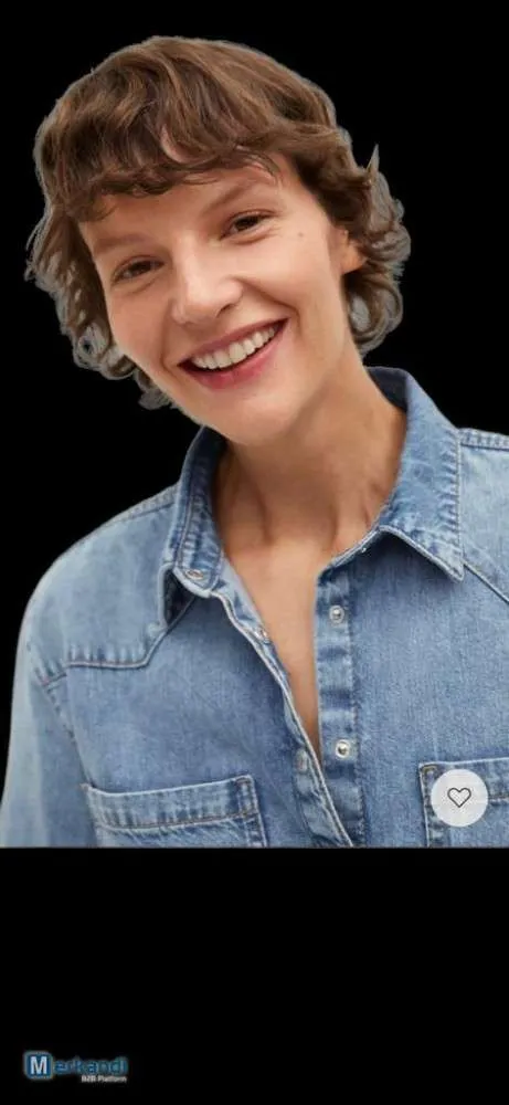 Camisa de mezclilla para mujer