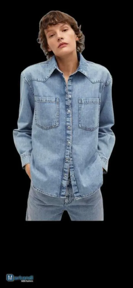 Camisa de mezclilla para mujer