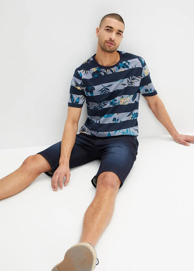 Camiseta Azul marino de rayas horizontales