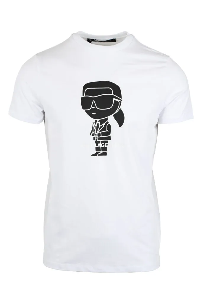 Camiseta blanca con maxilogo 