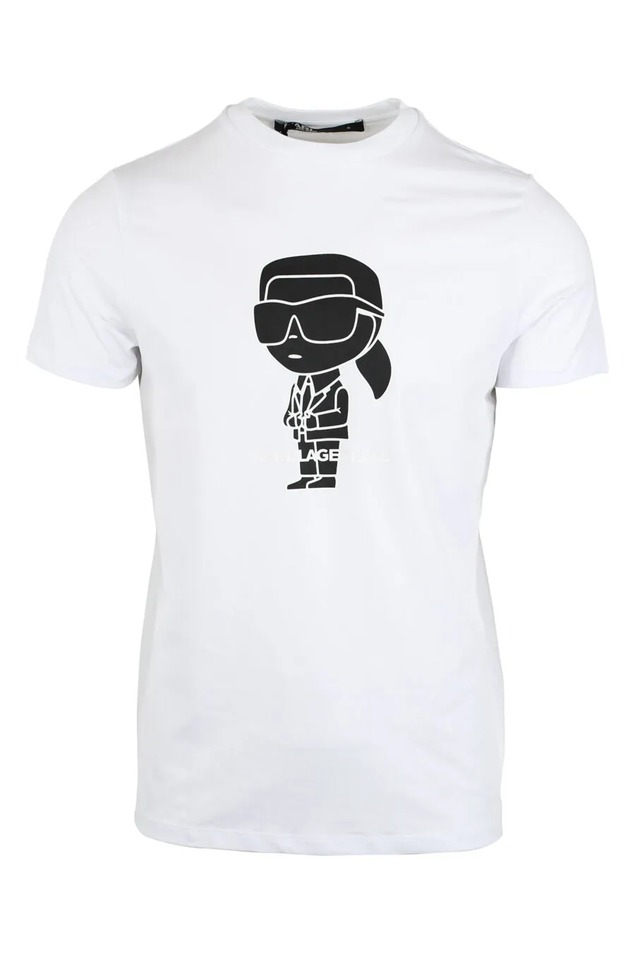 Camiseta blanca con maxilogo 