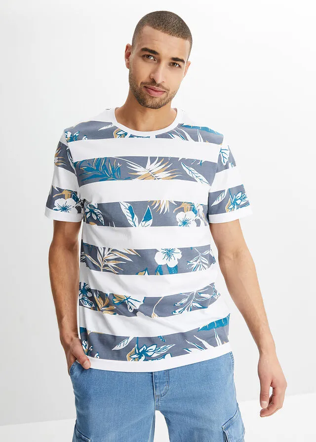 Camiseta Blanco de rayas horizontales