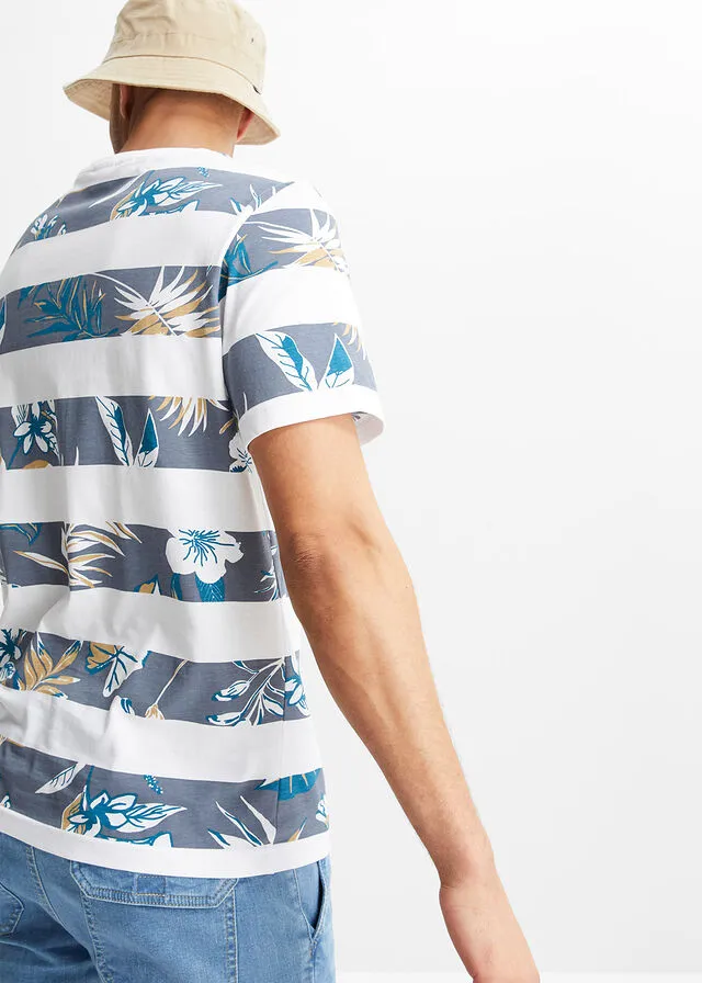Camiseta Blanco de rayas horizontales