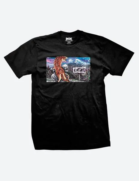 CAMISETA DGK BIG CAT  NEGRO