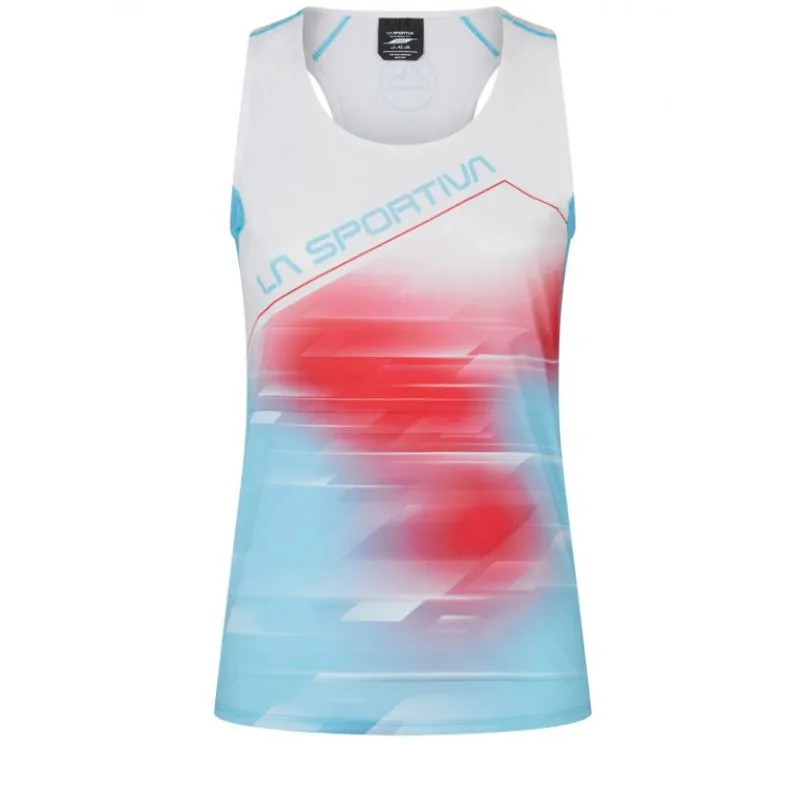 Camiseta La Sportiva Sky Tank (Azul malibú/Blanco) Mujer