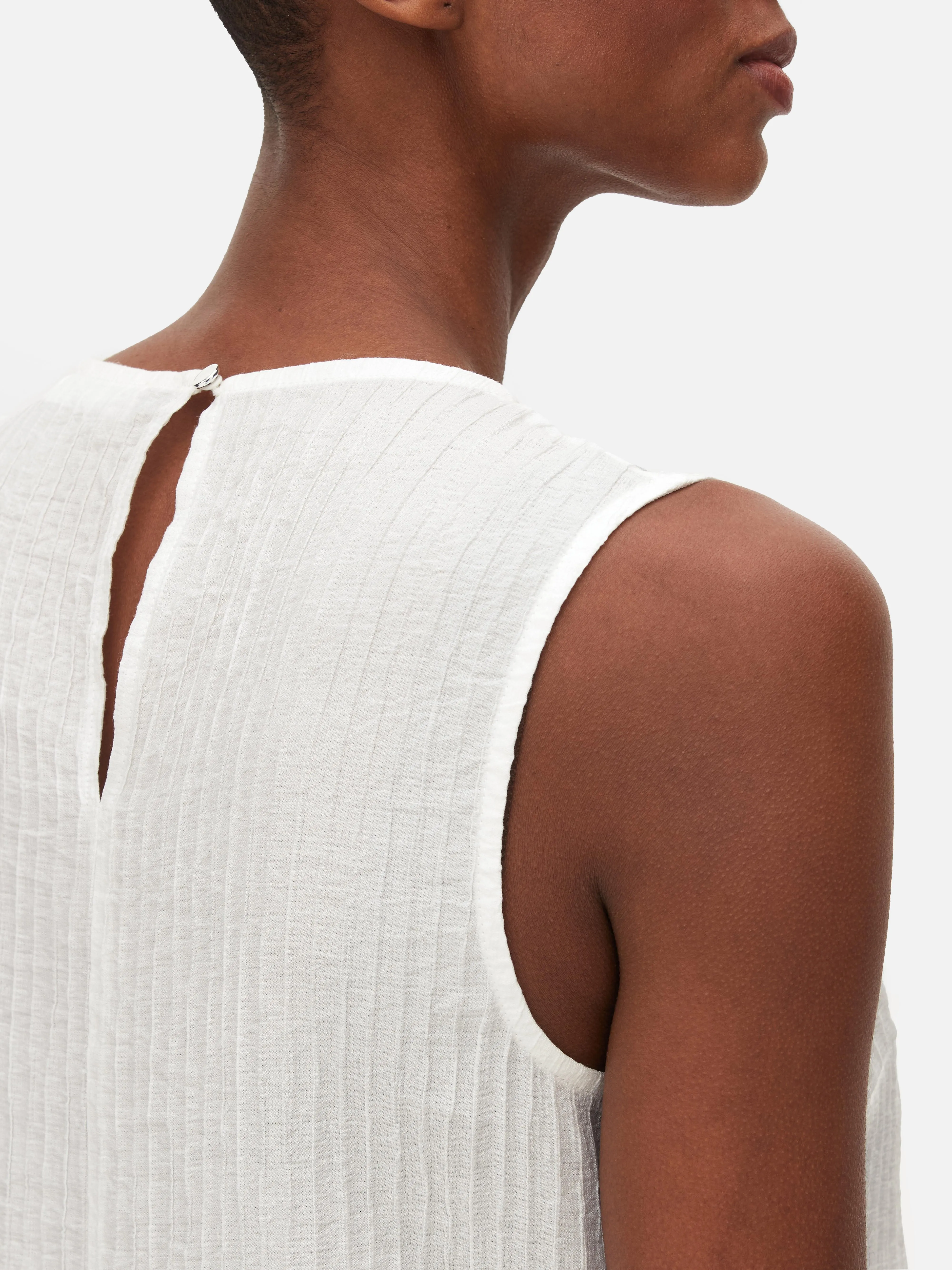 Camiseta sin mangas con textura