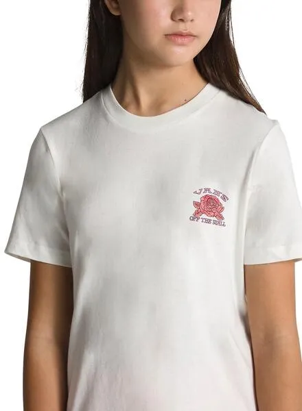Camiseta Vans Roses Blanco para Niña