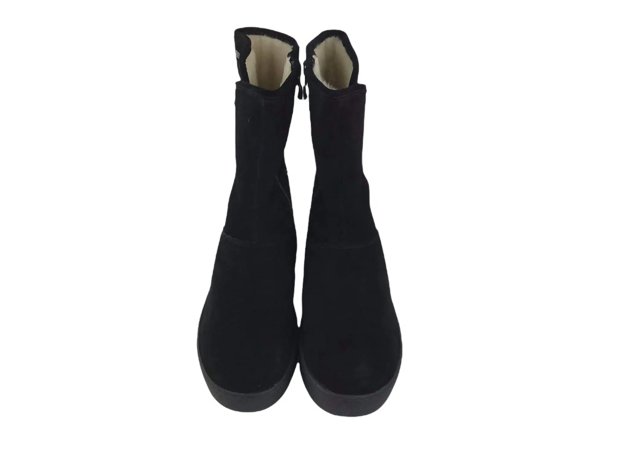 Caprice | Botas Tex de cremallera y forradas de lana mujer negras Scarlat