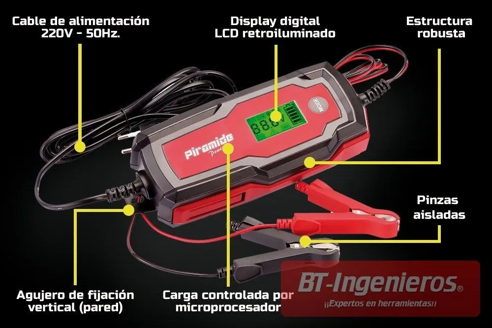 Cargador de baterías automático 12V (4A) PICB1