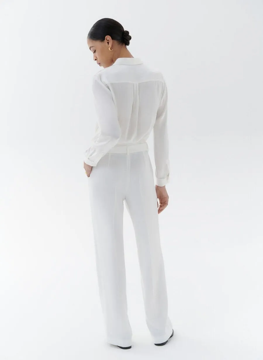 CAROLL PCYLIEN  PANTALóN RECTO EN BEIGE