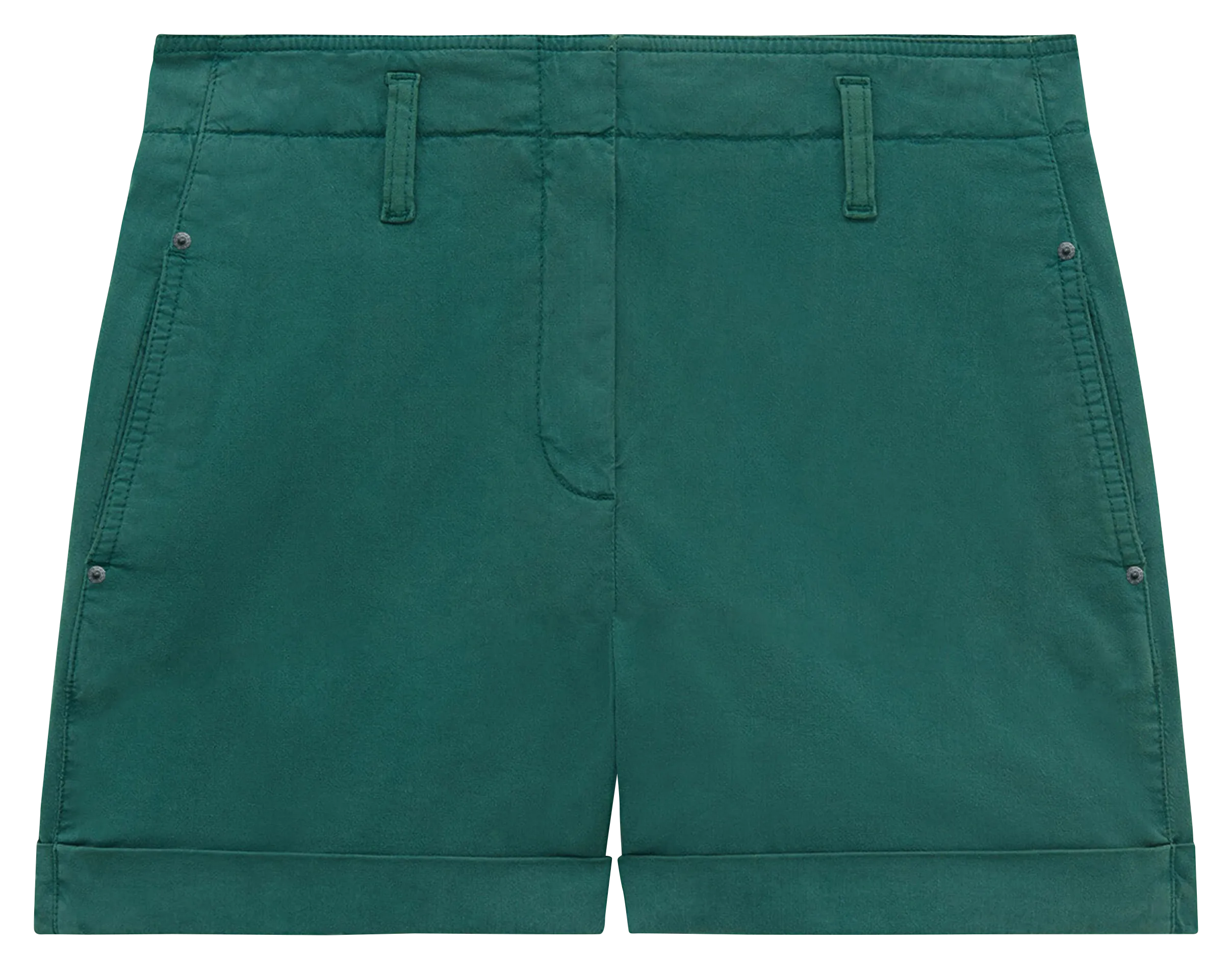 CAROLL SAUVAGE  PANTALóN RECTO DE ALGODóN EN VERDE