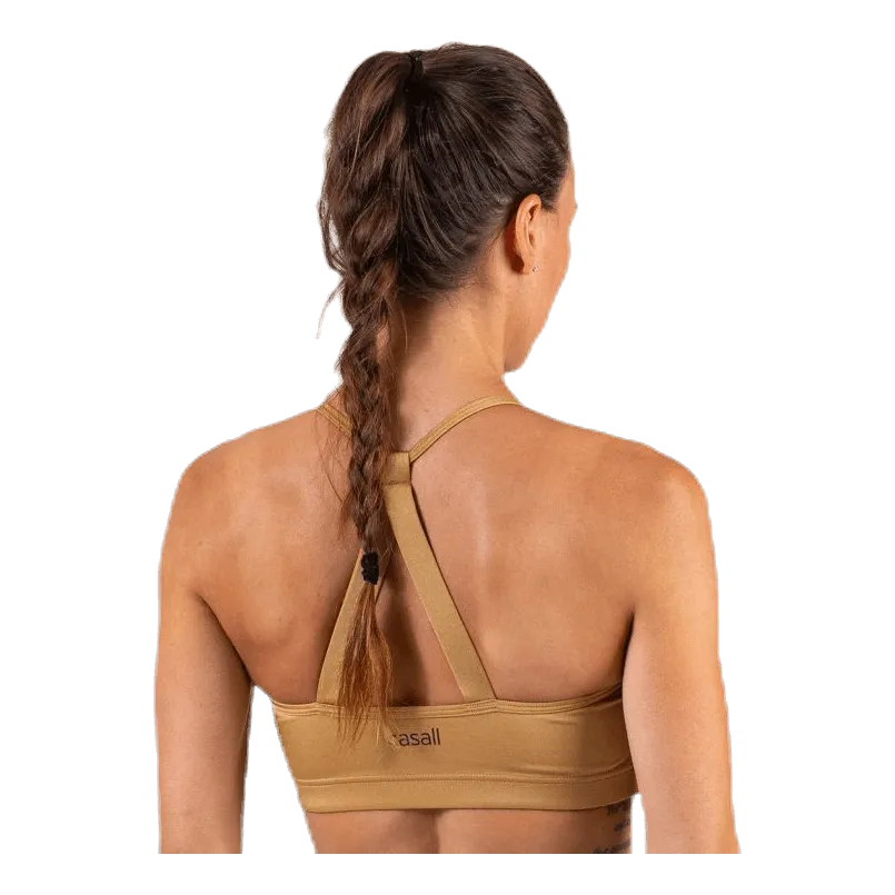 Casall Strappy Sports Bra Gold
