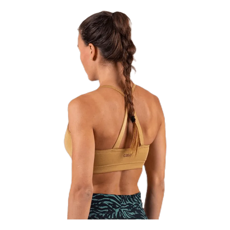 Casall Strappy Sports Bra Gold