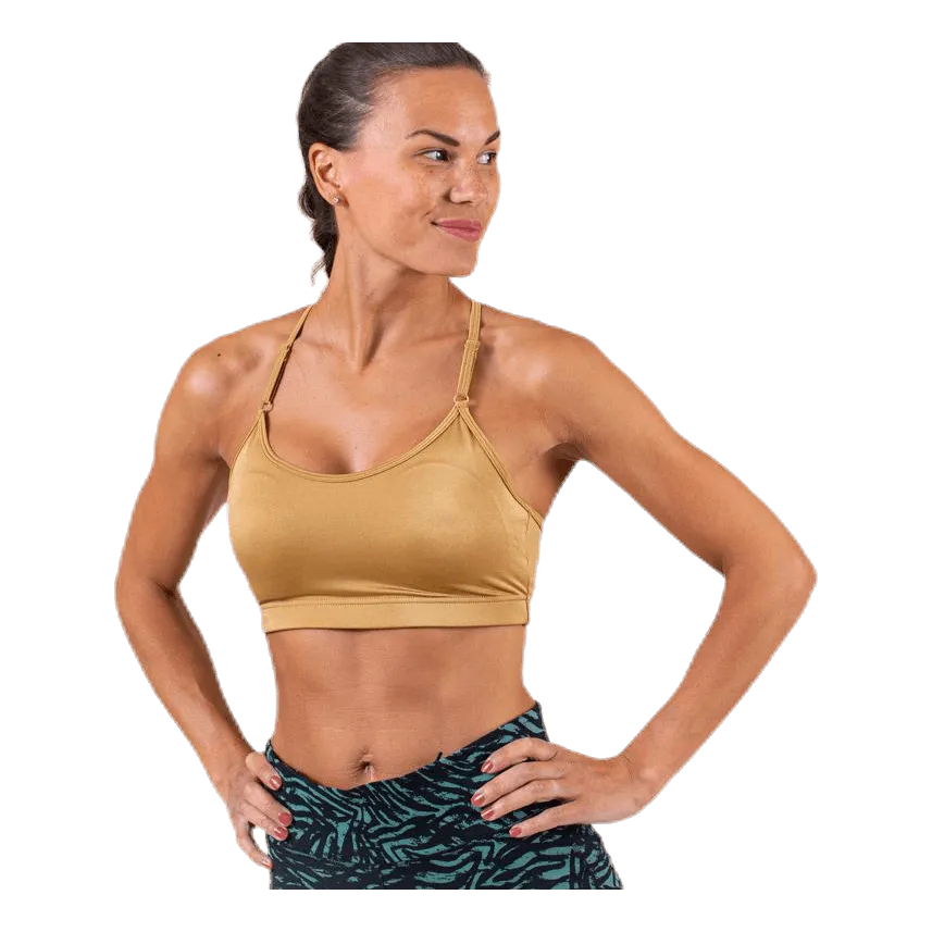 Casall Strappy Sports Bra Gold