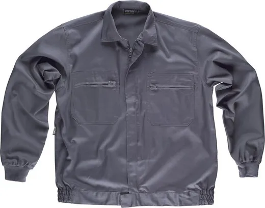 Cazadora con cremalleras de nylon Gris