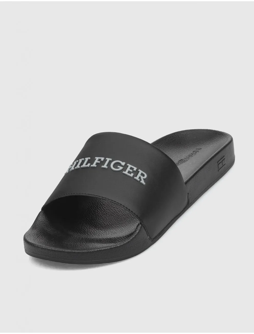 Chancla Tommy Hilfiger Hilfiger Raised Poolslide Negro
