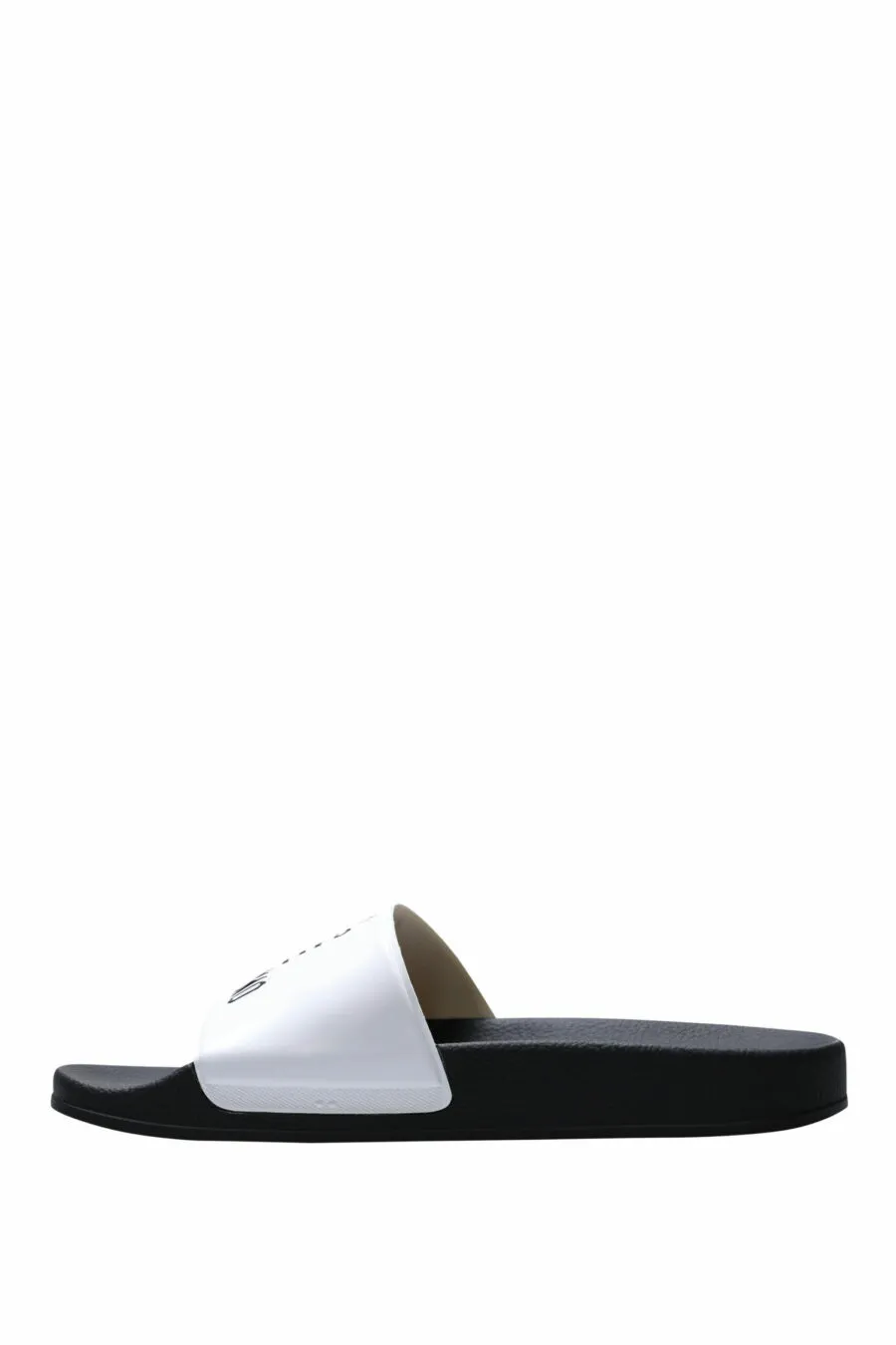 Chanclas blancas con logo 