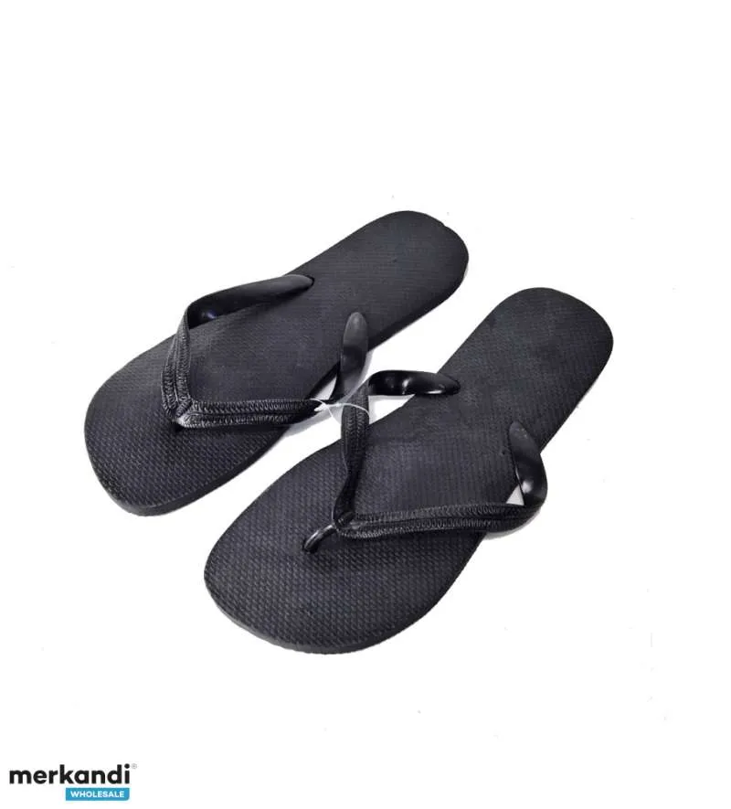 Chanclas negras para adulto para hombre y mujer