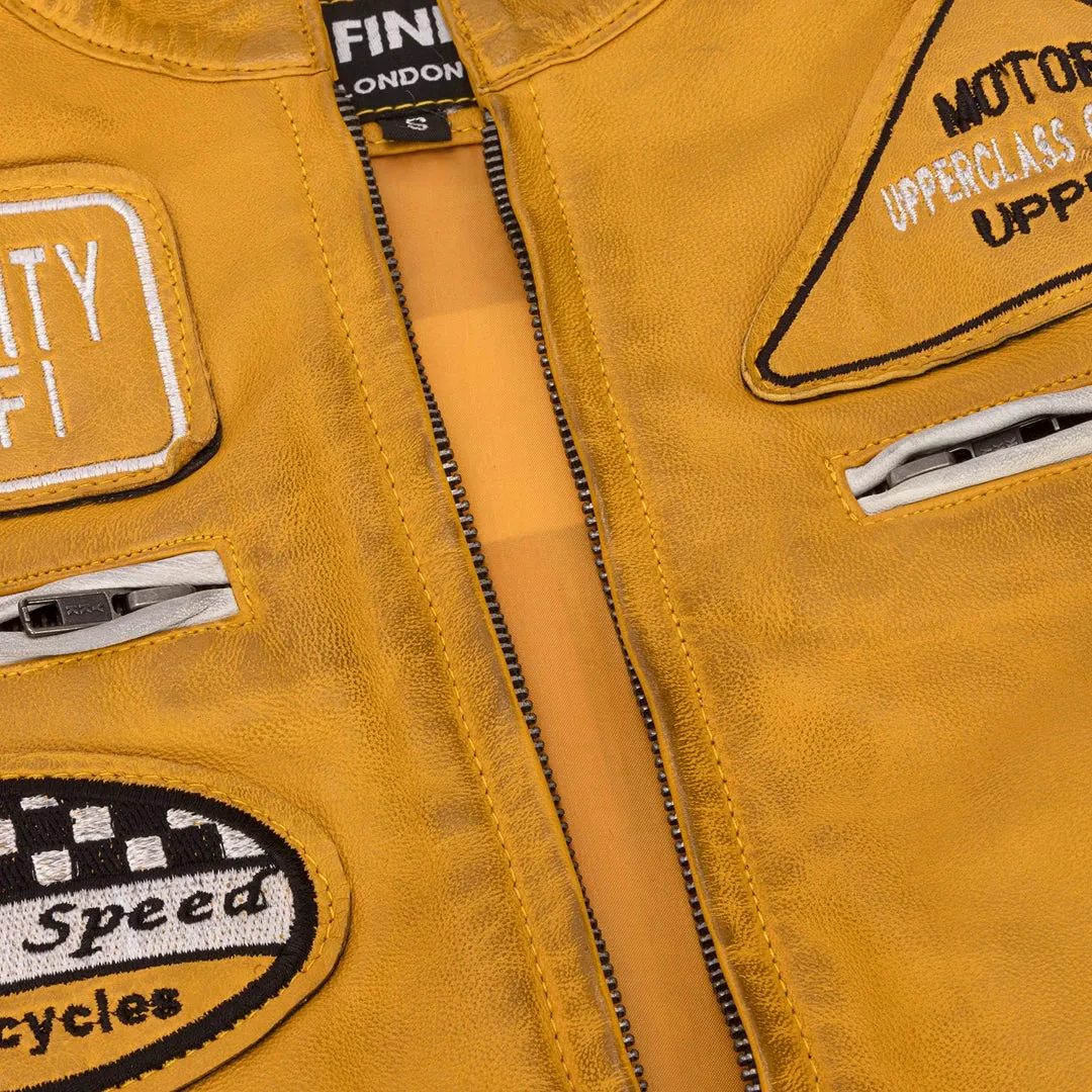 Chaqueta de motociclista de motos de cuero para mujeres