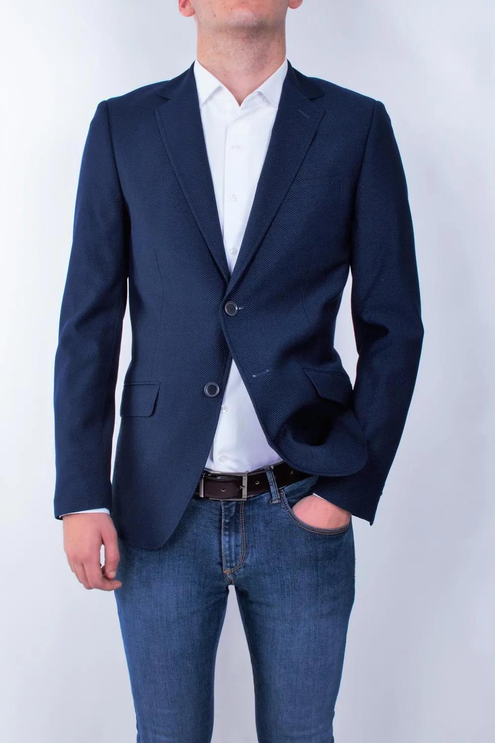 Chaqueta Selinac de hombre azul regular fit SELINAC