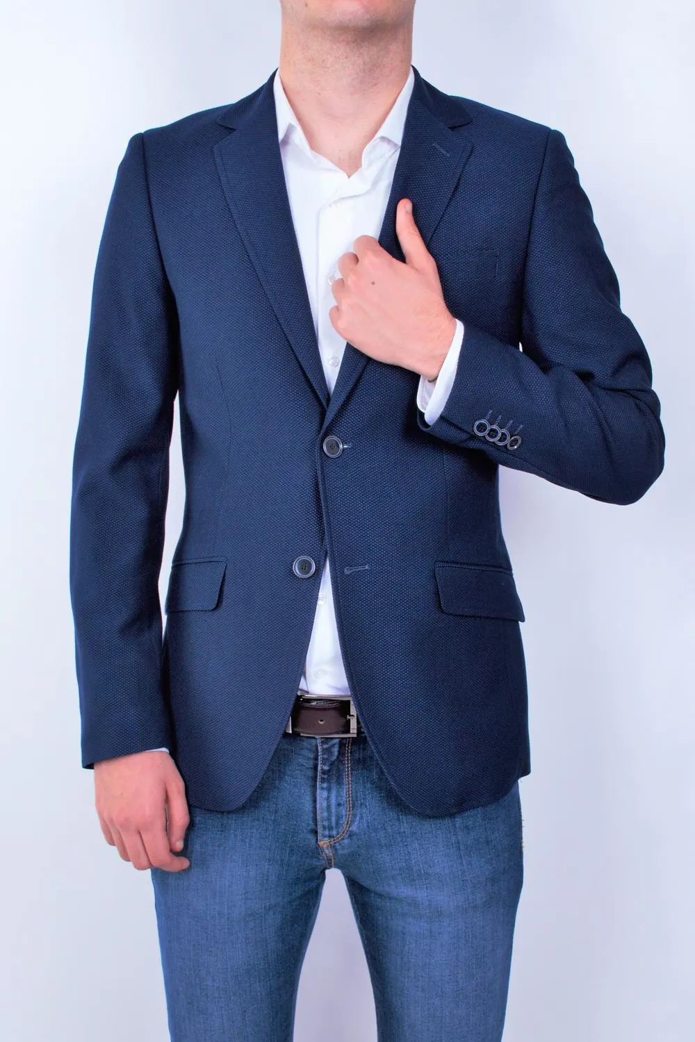 Chaqueta Selinac de hombre azul regular fit SELINAC