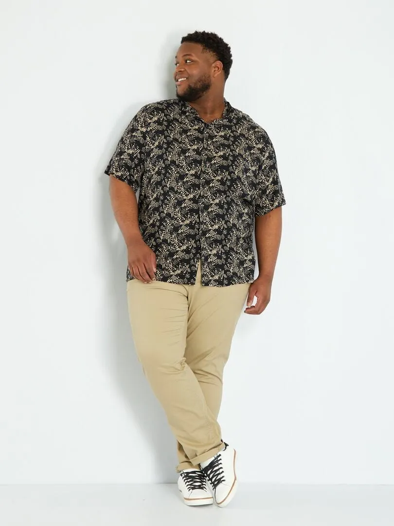 CHINO SLIM  L32  BEIGE DE MEZCLILLA