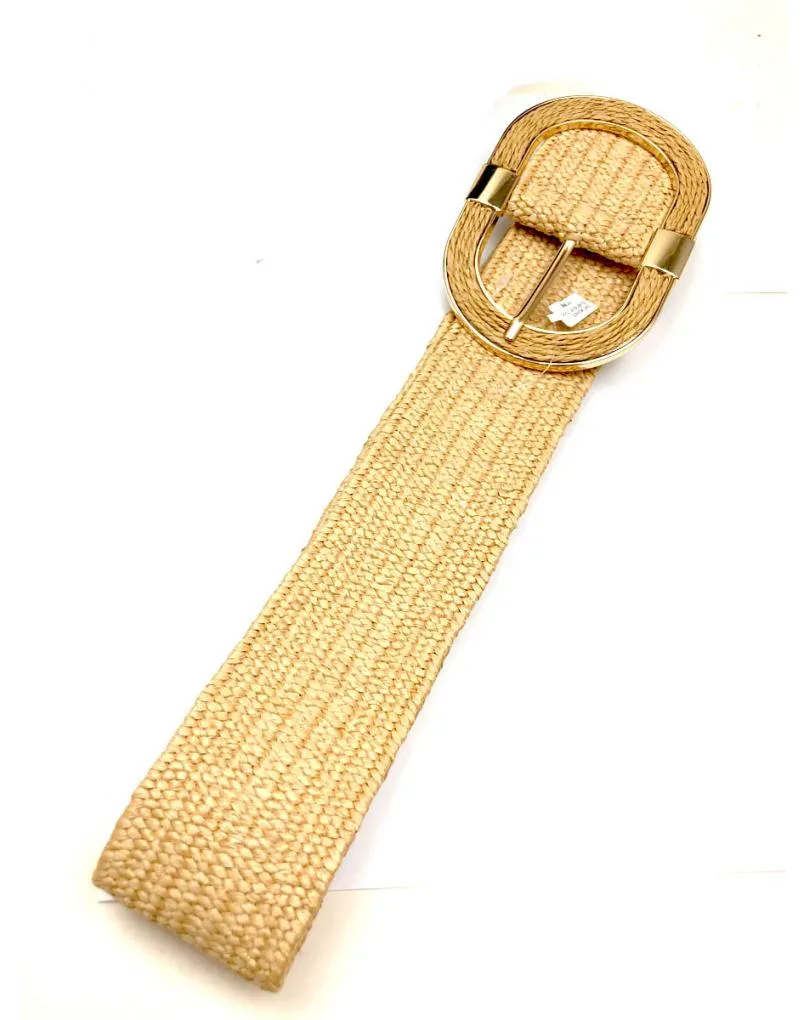 CINTURONES ELASTICOS TONO CAMEL PARA VESTIDOS DE VERANO
