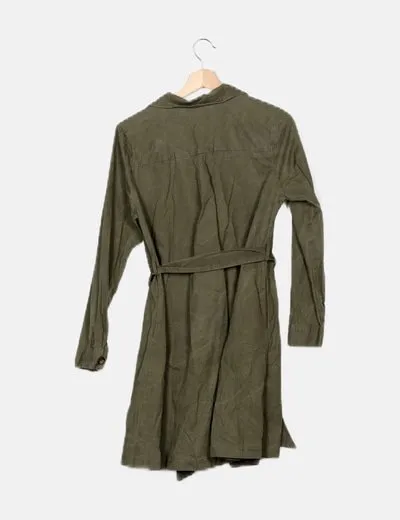 Claudia lazar Trench largo verde