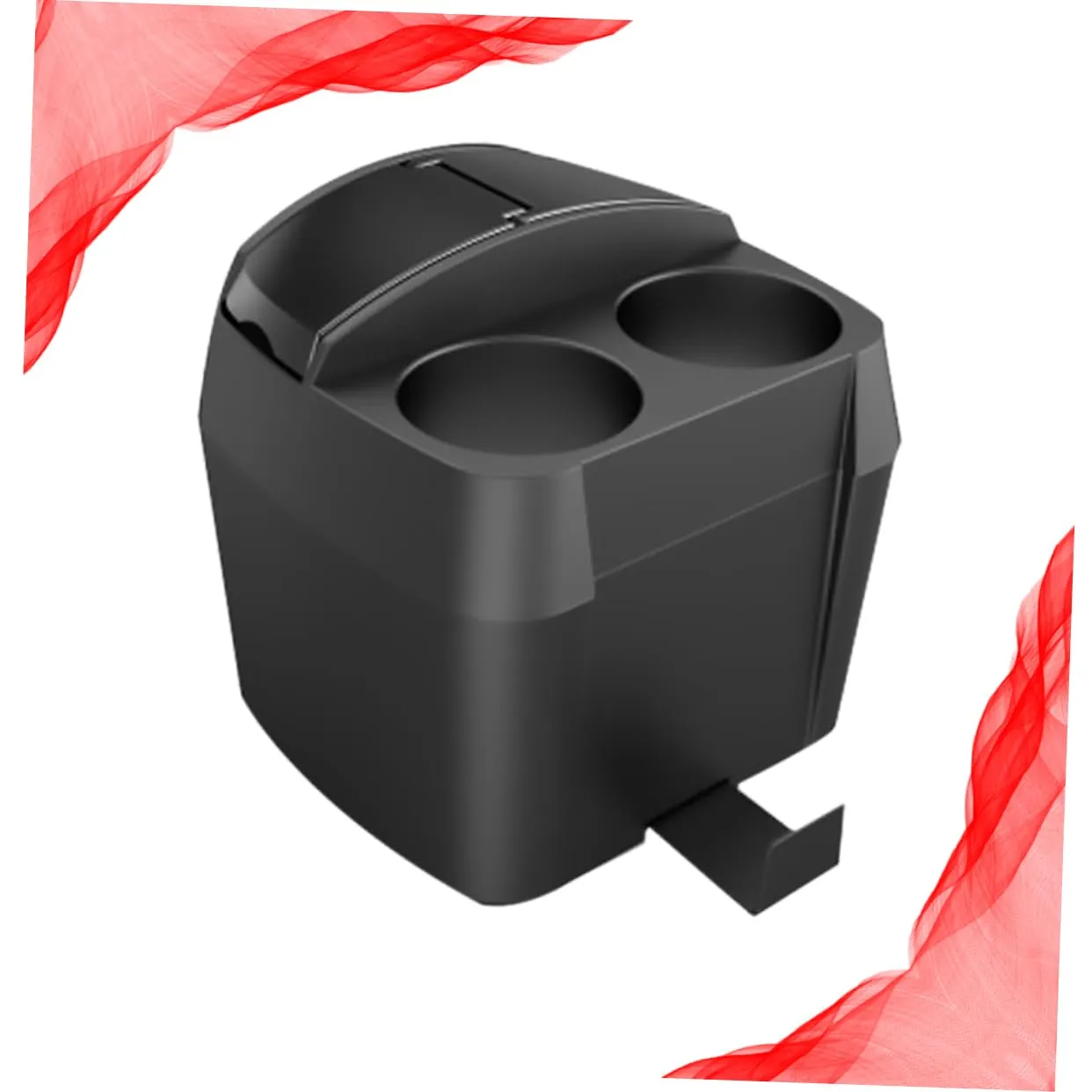 CLISPEED cubo de basura automático botes de basura para automóviles portavasos bote de basura cenicero al aire libre bote de bas